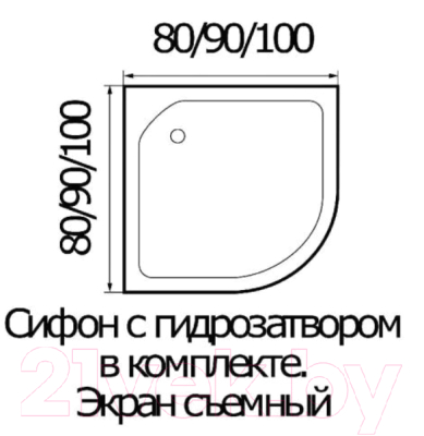 Душевой уголок RIVER Don 90/24 MT