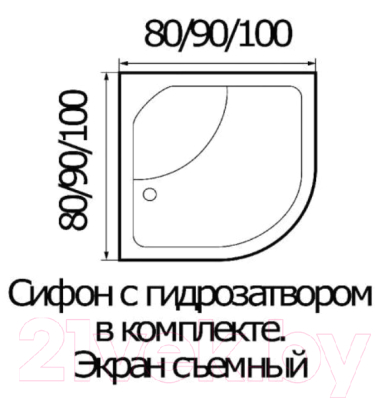 Душевой уголок RIVER Don 90/44 MT
