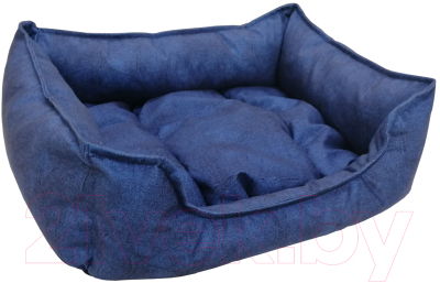 Лежанка для животных Happy Friends Пухлик комфорт / stm 597 (синий) - фото