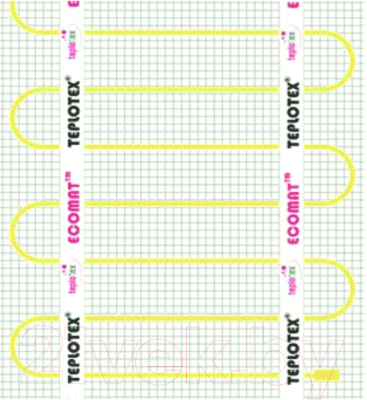 Теплый пол электрический Teplotex Ecomat Light 2ж 150w-1.0/150w