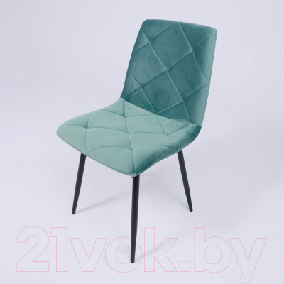 Стул AksHome Gill (бутылочный велюр/черный)