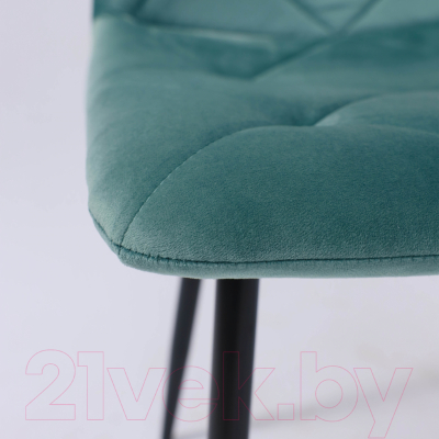 Стул AksHome Gill (бутылочный велюр/черный)