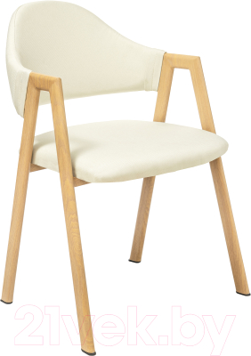 Стул Mio Tesoro Луна DC-048A (белый/дерево) - фото