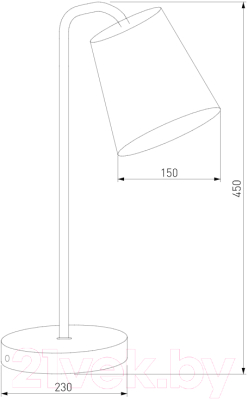 Настольная лампа Евросвет 01134/1 (белый)