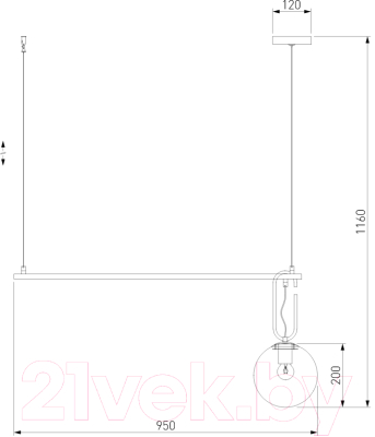 Потолочный светильник Евросвет 70143/1 (черный)