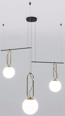 Потолочный светильник Евросвет 70143/3 (черный) - фото