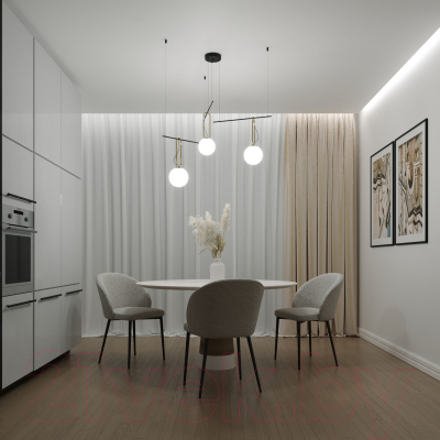 Потолочный светильник Евросвет 70143/3 (черный)