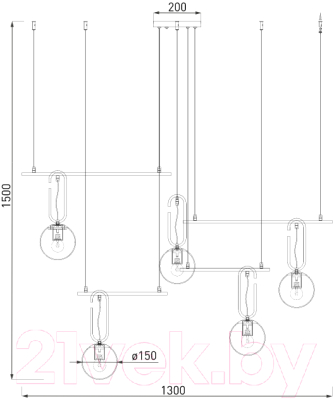 Потолочный светильник Евросвет 70143/5 (белый)