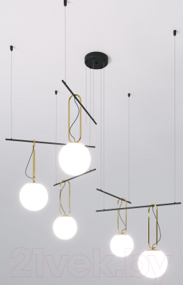 Потолочный светильник Евросвет 70143/5 (черный) - фото