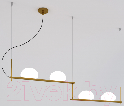 Потолочный светильник Евросвет 70145/4 (латунь) - фото