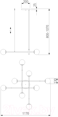 Люстра Евросвет 70146/8