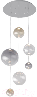 Люстра Евросвет 50230 LED (хром) - фото