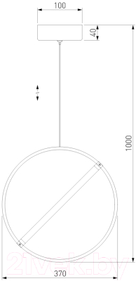 Потолочный светильник Евросвет 90281/1 (хром)