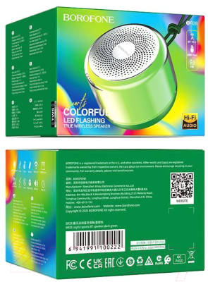 Портативная колонка Borofone BR28 (темно-зеленый)