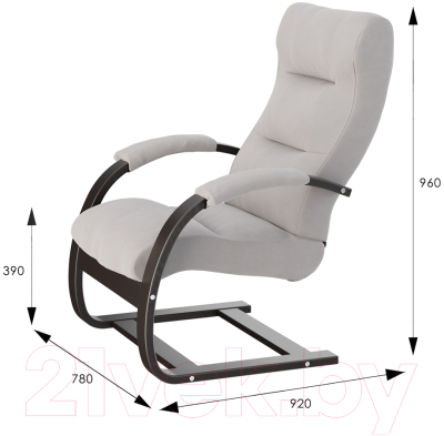 Кресло мягкое Мебелик Аспен