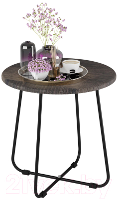 Журнальный столик Мебелик BeautyStyle 14 (дуб марррон/черный)