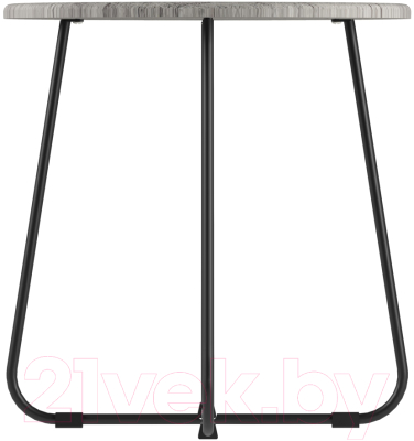 Журнальный столик Мебелик BeautyStyle 14 (серый шпат/черный)