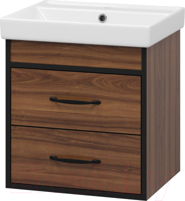 Тумба под умывальник Misty Кедр 50 / П-Кед09050-011По - фото