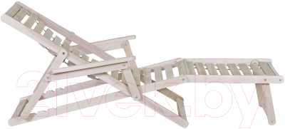 Складной шезлонг Мебелик С подлокотниками