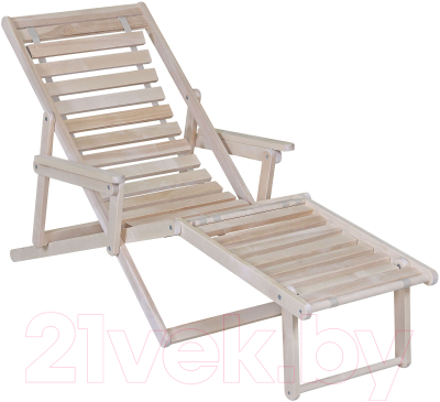 Складной шезлонг Мебелик С подлокотниками