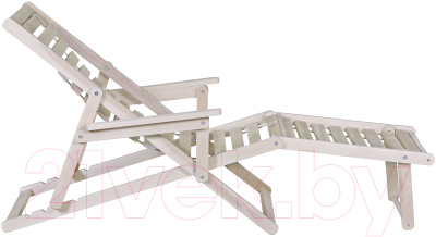 Складной шезлонг Мебелик С подлокотниками