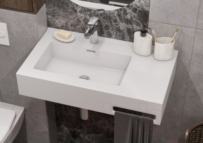 Умывальник Акватон Квадро Про 80 L (1A734431QA01L)