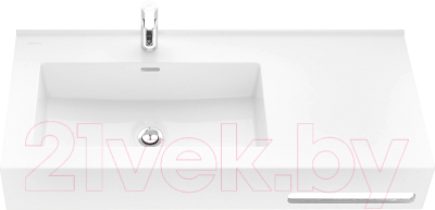 Умывальник Акватон Квадро Про 100 L (1A733331QA01L) - фото
