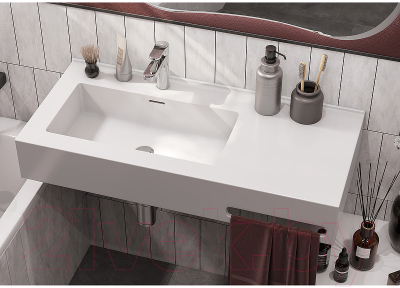 Умывальник Акватон Квадро Про 100 L (1A733331QA01L)