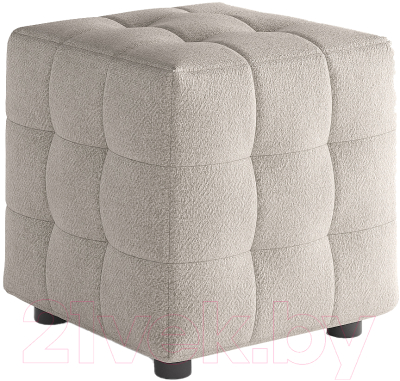 Пуф Сонум 40-40 (рогожка песочный) - фото