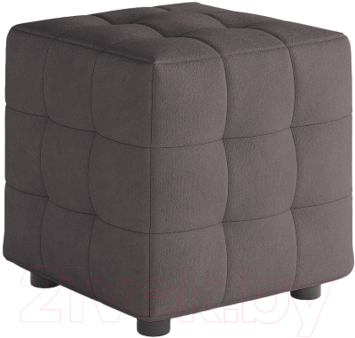 Пуф Сонум 40-40 (замша какао) - фото
