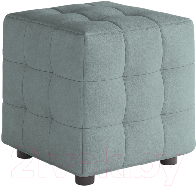 Пуф Сонум 40-40 (замша мятный) - фото