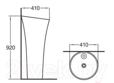 Умывальник WeltWasser Leerbach 4141 GL-WT