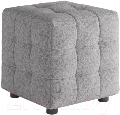 Пуф Сонум 40-40 (кашемир светло-серый) - фото