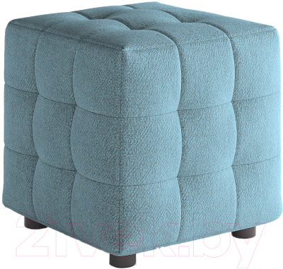 Пуф Сонум 40-40 (рогожка голубой) - фото