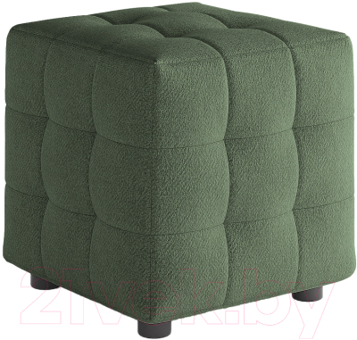 Пуф Сонум 40-40 (рогожка зеленый) - фото