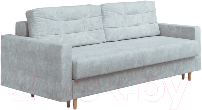 Диван Сонум Sсandy 110x235 (бентли светло-серый/бук) - фото