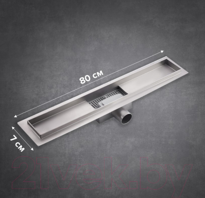 Трап для душа РМС ТЛ03-80x7