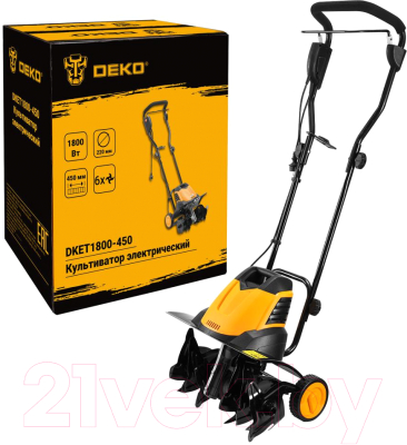 Мотокультиватор электрический Deko DKET1800-450 / 065-1202