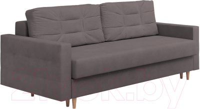 Диван Сонум Sсandy 110x235 (замша какао/бук) - фото