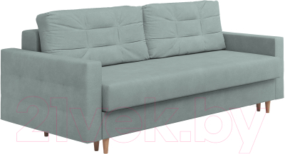 Диван Сонум Sсandy 110x235 (замша мятный/бук) - фото