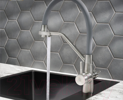 Смеситель РМС SUS127GY-016F-015