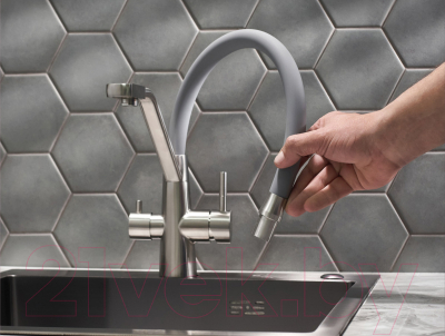 Смеситель РМС SUS127GY-016F-015