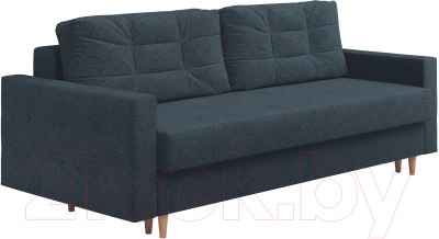 Диван Сонум Sсandy 110x235 (кашемир синий/бук) - фото