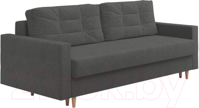Диван Сонум Sсandy 110x235 (кашемир серый/бук) - фото