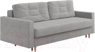 Диван Сонум Sсandy 110x235 (кашемир светло-серый/бук) - фото