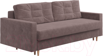 Диван Сонум Sсandy 110x235 (микровелюр кофе/бук) - фото