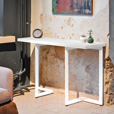 Обеденный стол Millwood Арлен 2 38-76x120x76 (белый/металл белый)