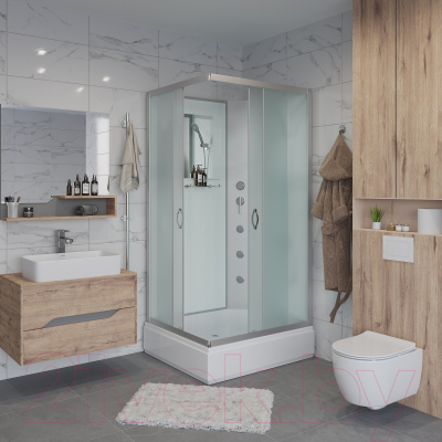 Душевая кабина Niagara NG-33974-14QBKG 90x70 (матовое стекло)