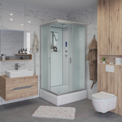 Душевая кабина Niagara NG-33984-14QP 90x80 (матовое стекло)