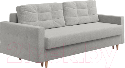 Диван Сонум Sсandy 110x235 (рогожка пепельный/бук) - фото